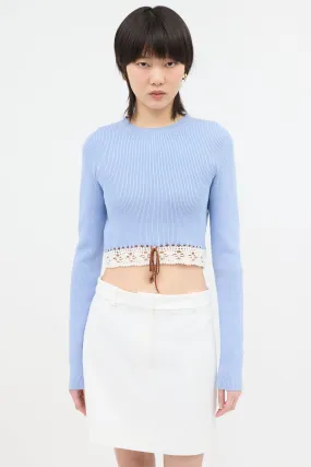 2019 Crochet Hem Sweater