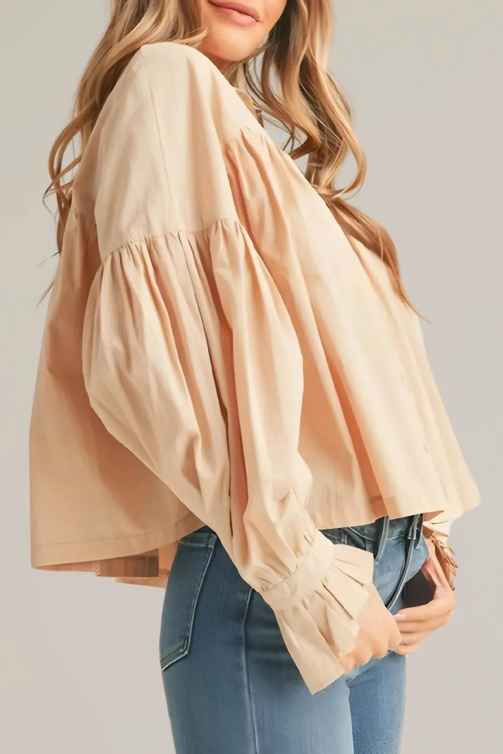 &Merci - Button Down Babydoll Top