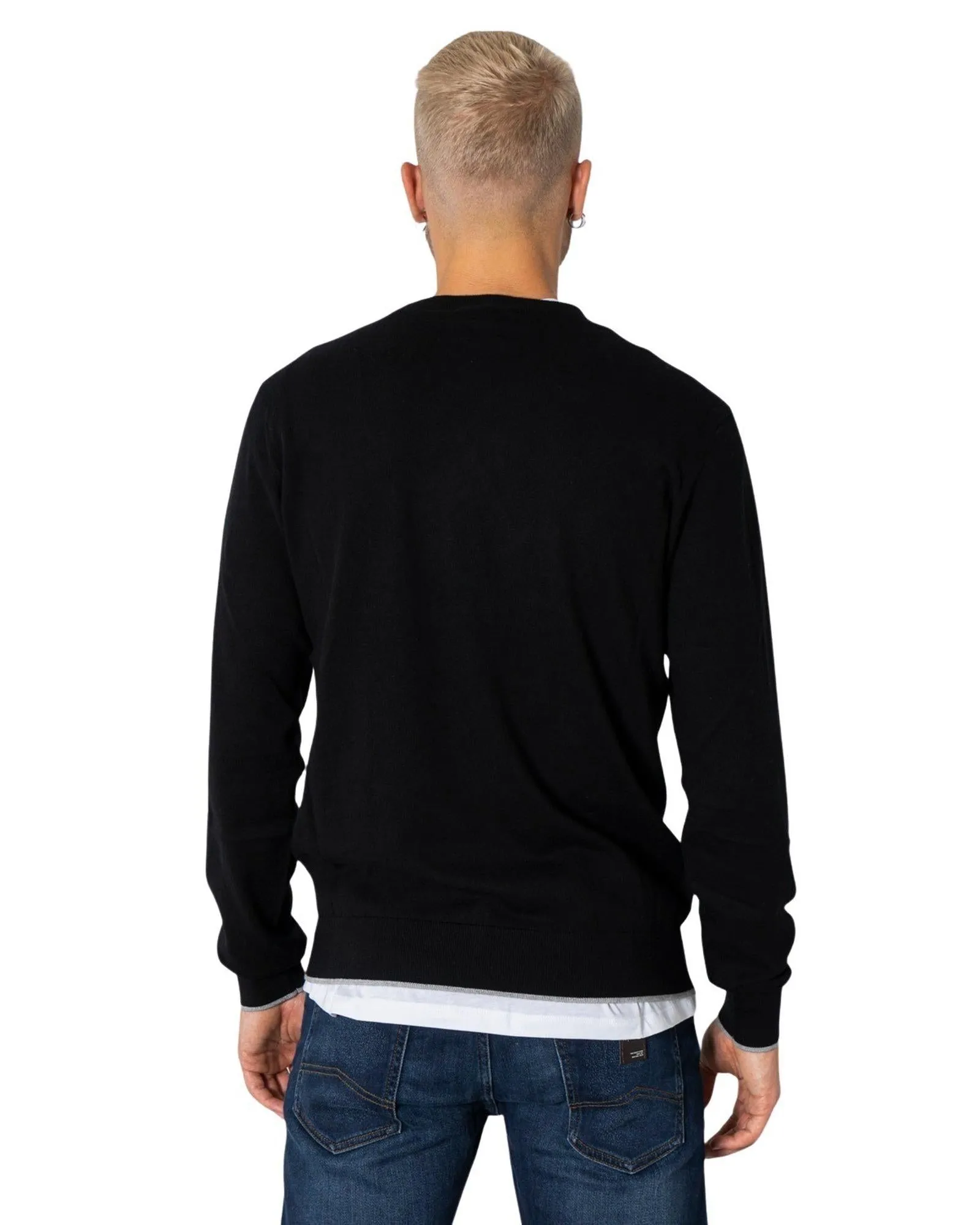 Armani Exchange  Men's Crew Neck Sweater Black
