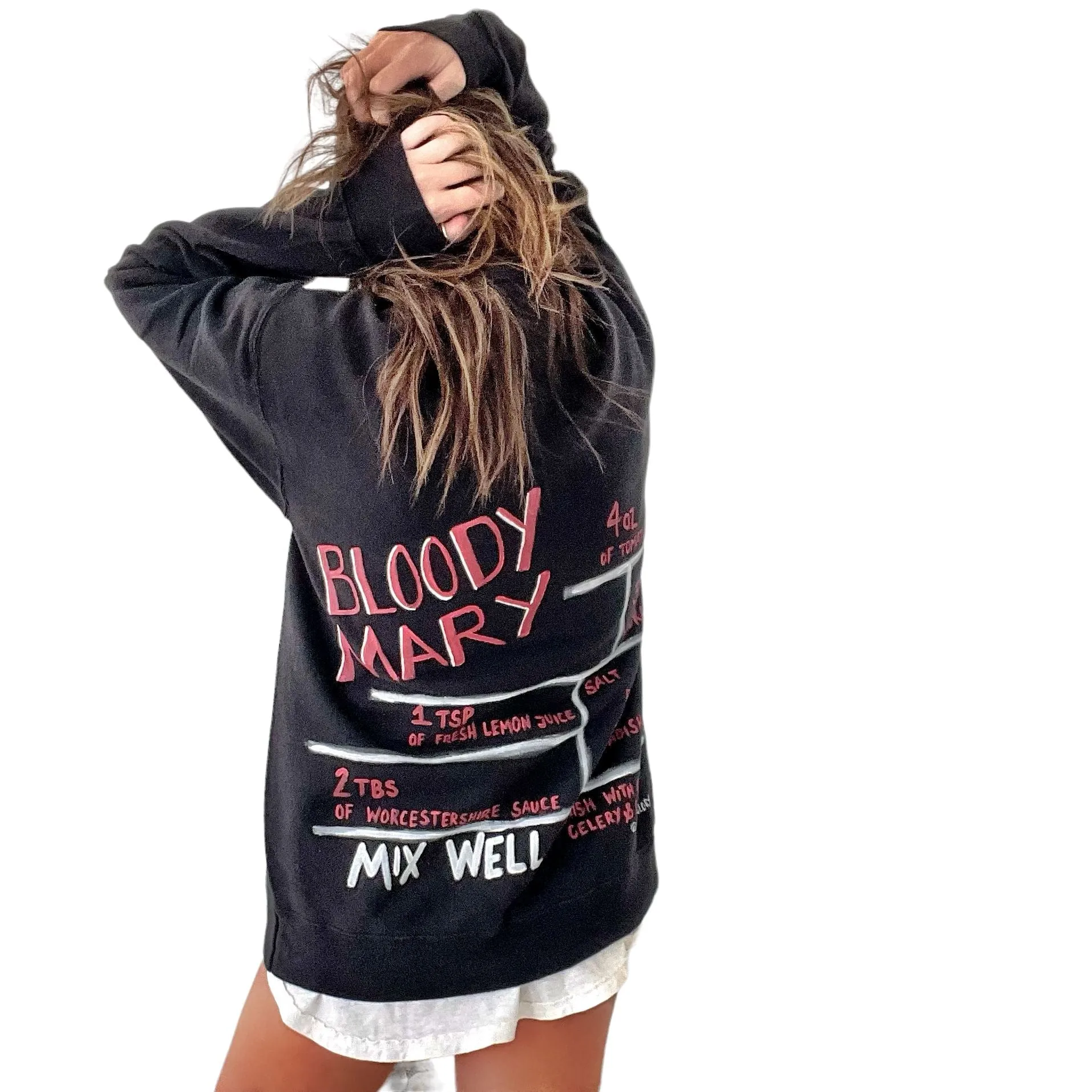 'Bloody Mary Time' Painted Crewneck