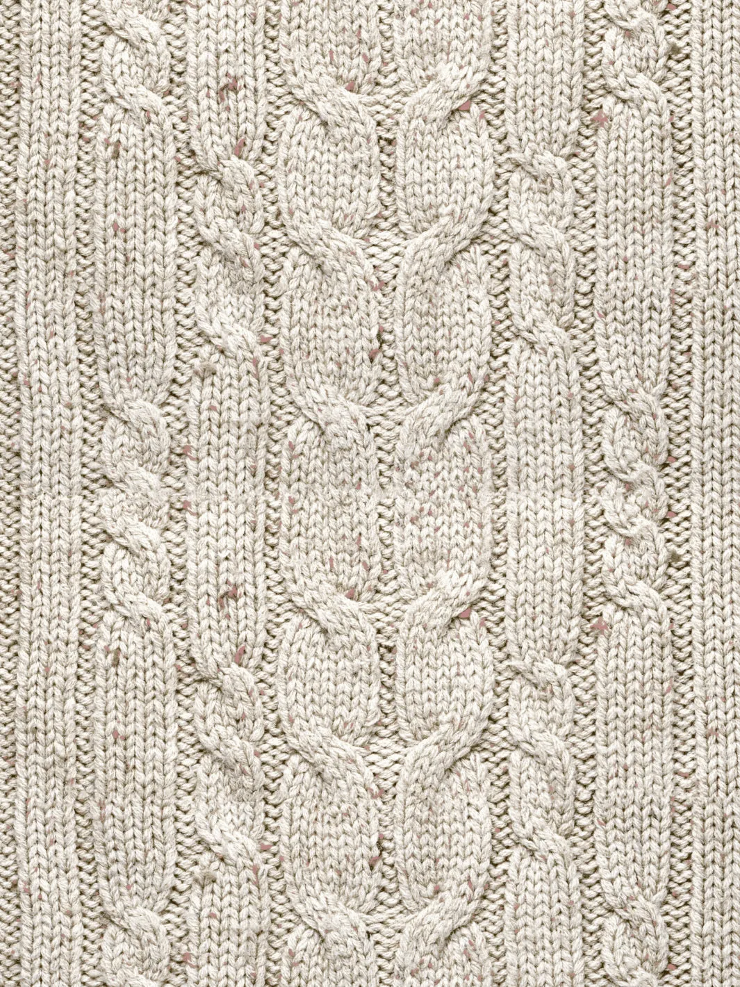 'Cable Knit' Wallpaper by Lingua Franca - Cream