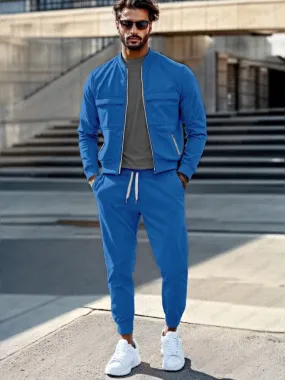 Casual Versatile Jacket Pants Set