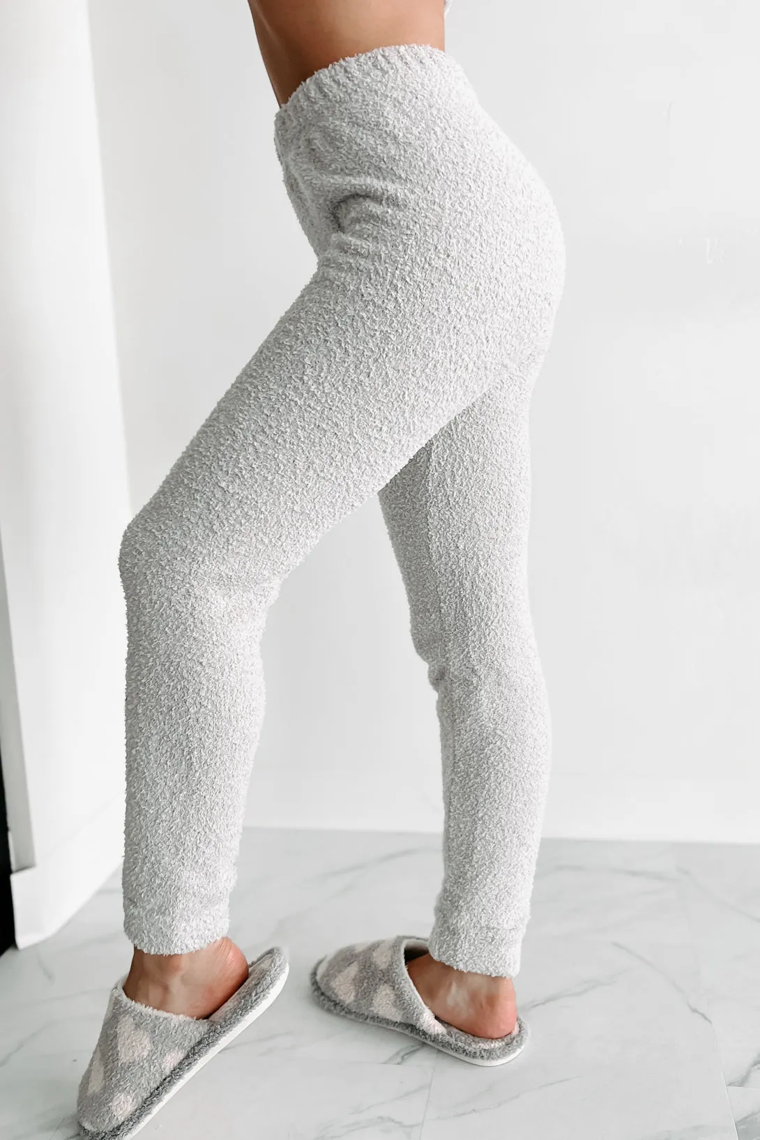 Completely Cozy Fuzzy Two-Piece Set (Grey)