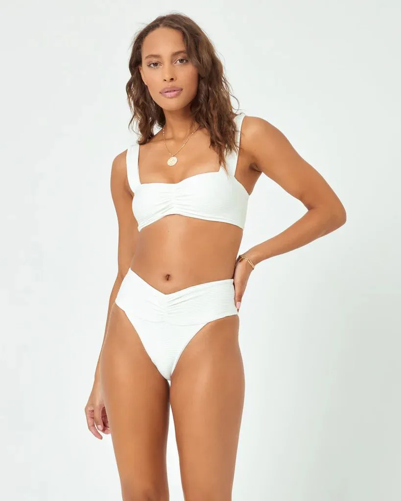 Cream Eco Chic Repreve Bardot Bikini Bottom