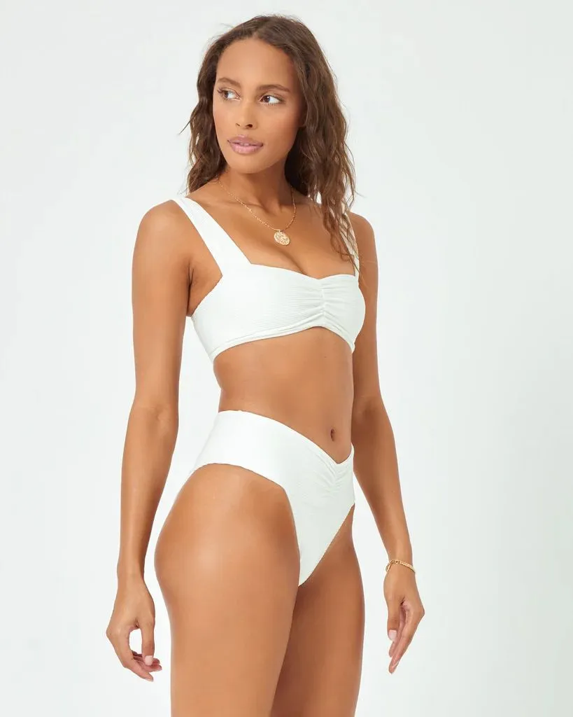 Cream Eco Chic Repreve Bardot Bikini Bottom