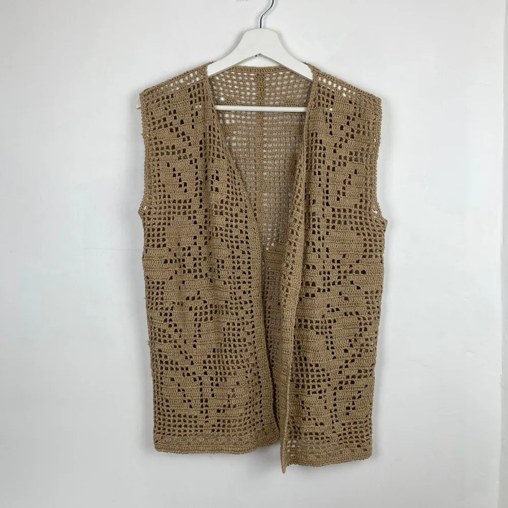 Crochet Knit Vest - S/M