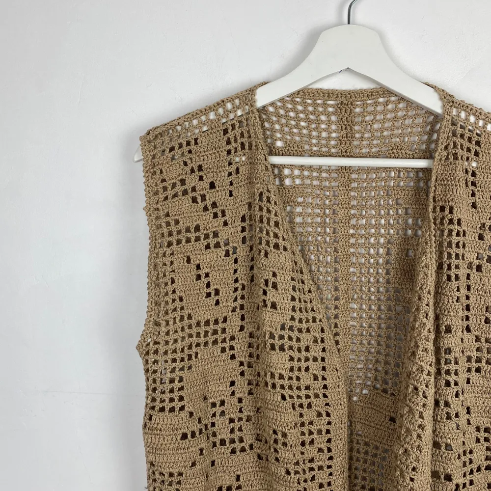 Crochet Knit Vest - S/M