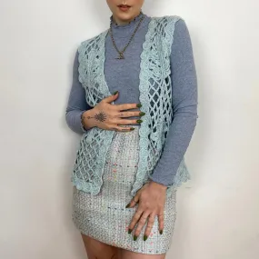 Crochet Knit Vest - SMALL