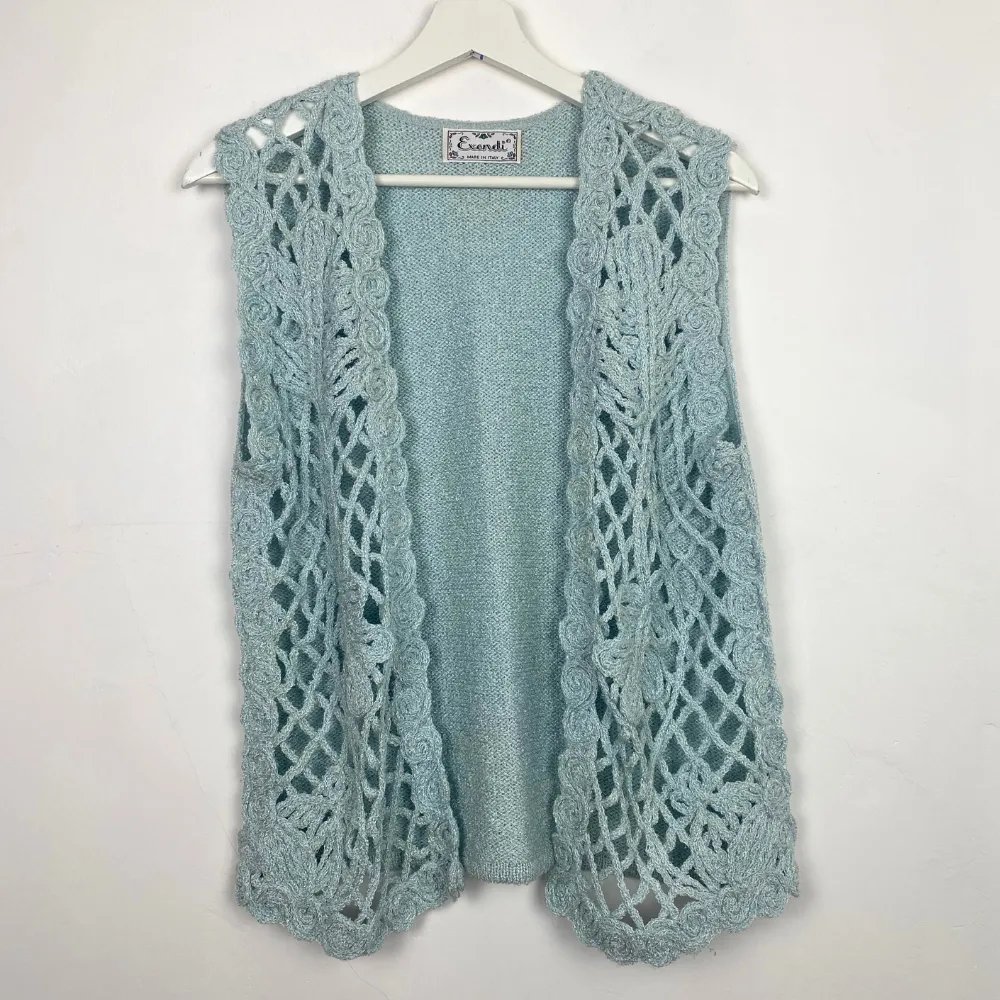 Crochet Knit Vest - SMALL