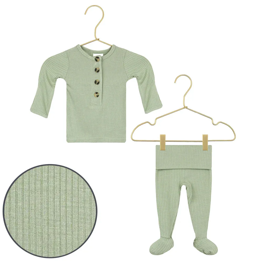 Ellis Ribbed Top   Bottoms