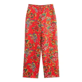 Flower Embellished Women Pants