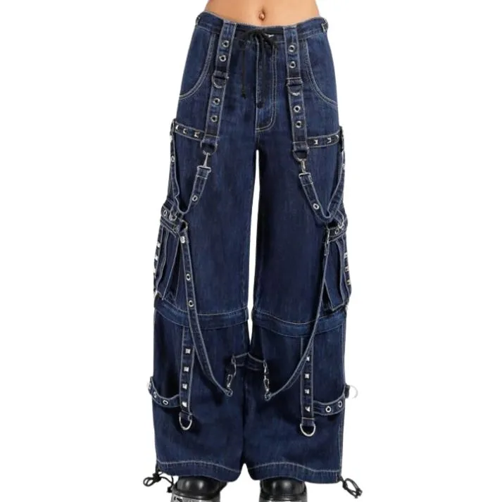 Gothic Electro Emo Pant - Blue