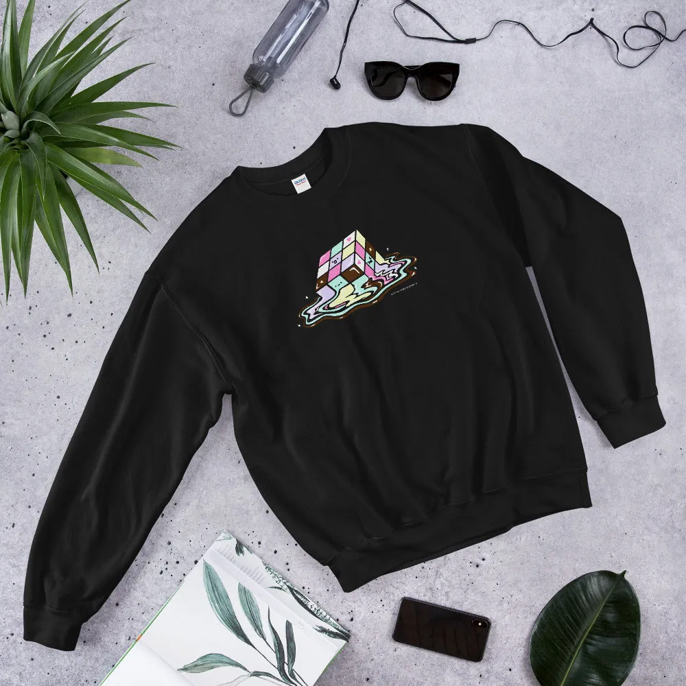 Kawaii Melting Rubix Cube Unisex Sweatshirts