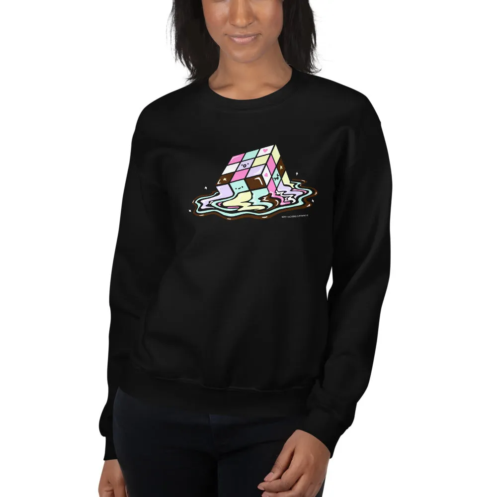 Kawaii Melting Rubix Cube Unisex Sweatshirts
