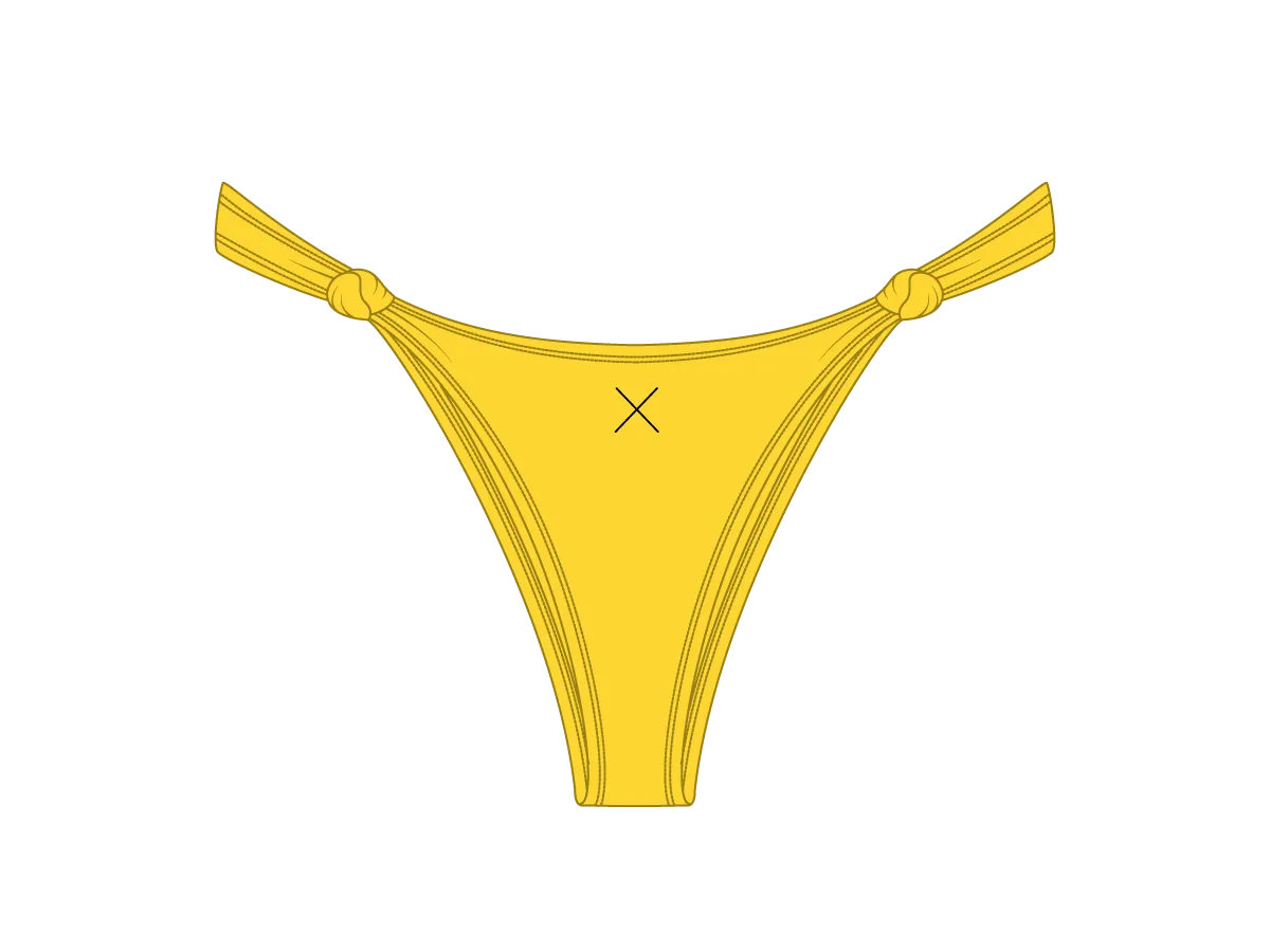 Lily Yellow Twist Bottoms