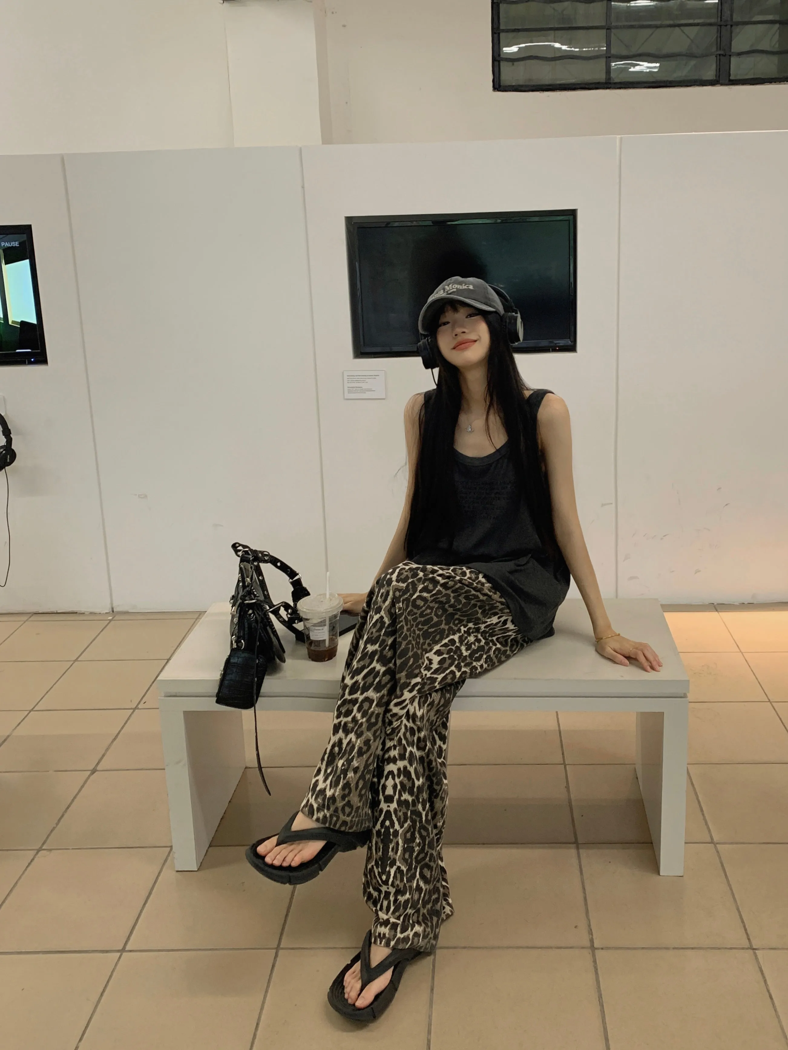 Mark Leopard Casual Pants