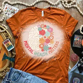 Mental Health Matters Floral Brain Shirt