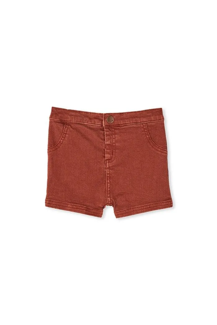 MILKY COPPER BABY CHINO SHORT