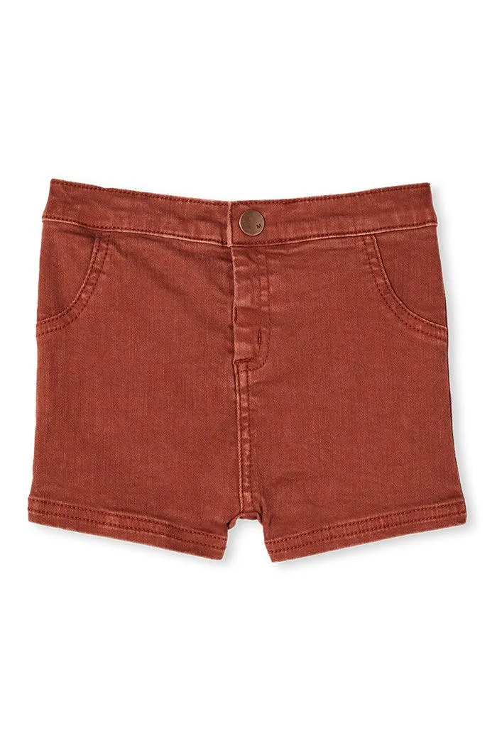 MILKY COPPER BABY CHINO SHORT