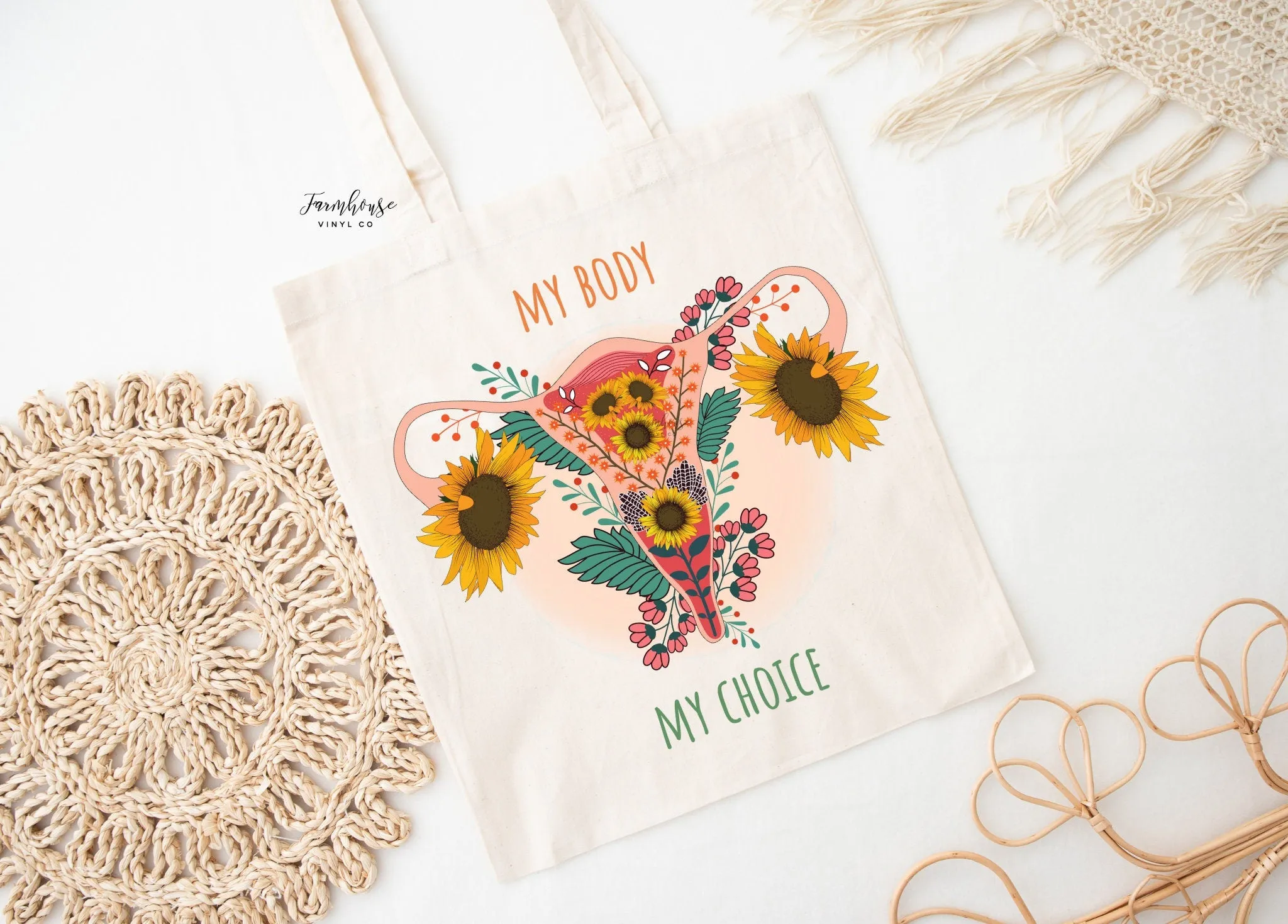 My Body My Choice Tote Bag Shirt Set