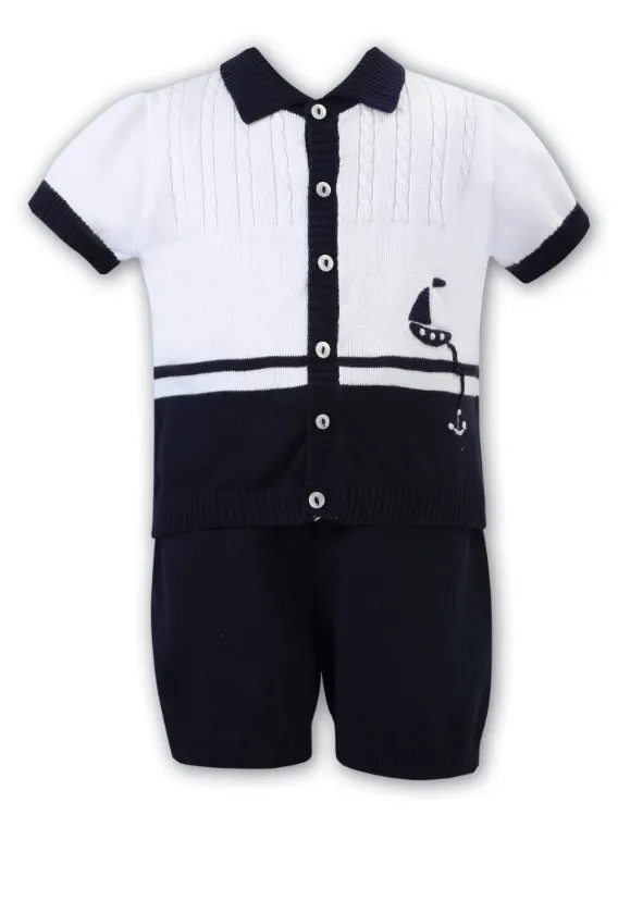 Navy Sarah Louise Set 008175
