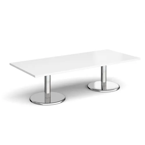 Pisa rectangular coffee table with round bases