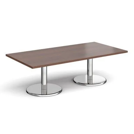 Pisa rectangular coffee table with round bases