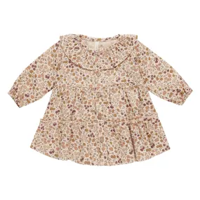 Quincy Mae Ruffle Collar Button Dress - Posy