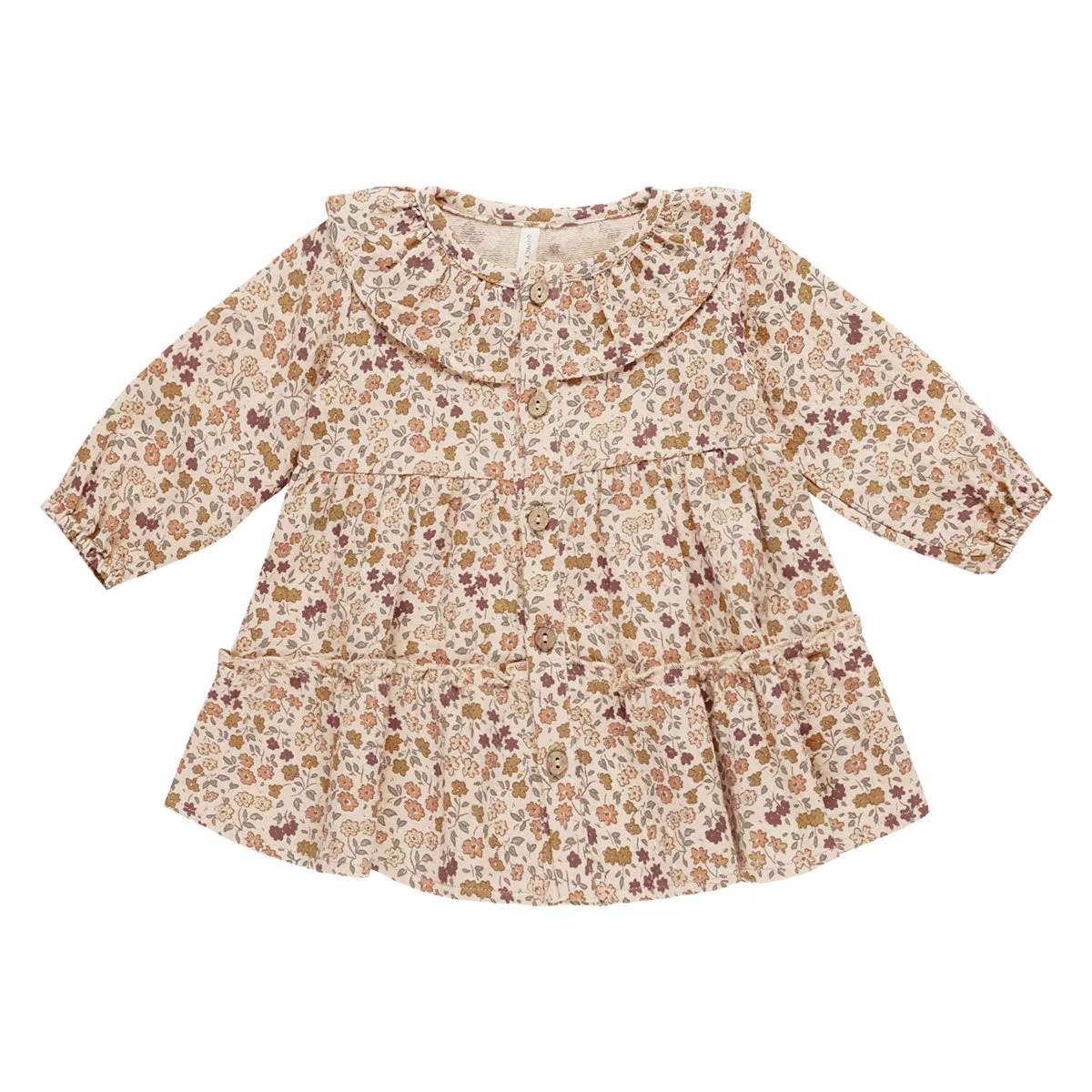 Quincy Mae Ruffle Collar Button Dress - Posy