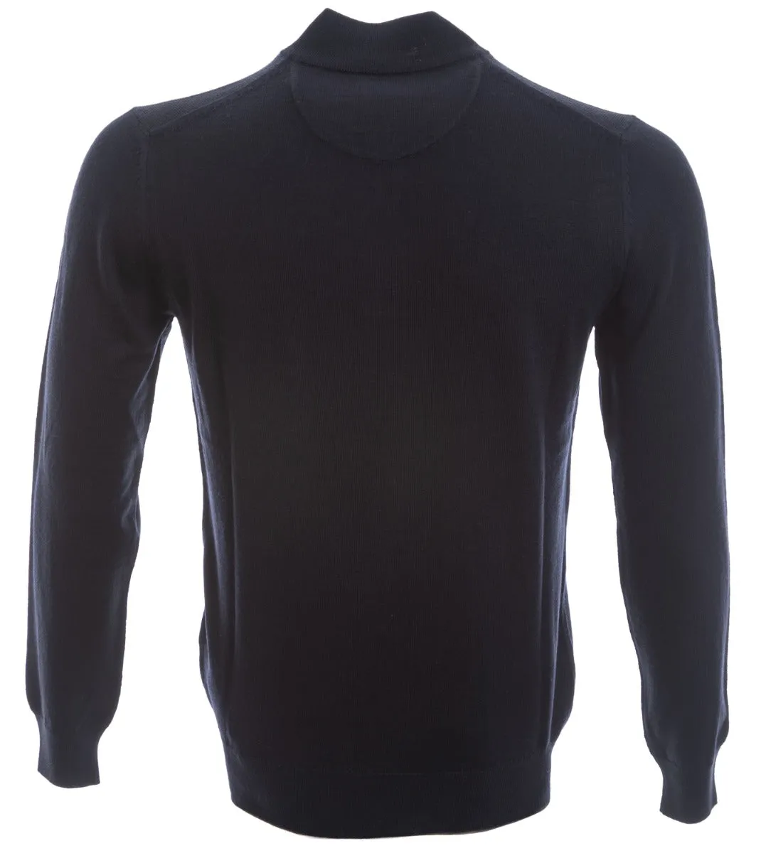 Remus Uomo 1/4 Zip Knitwear in Navy
