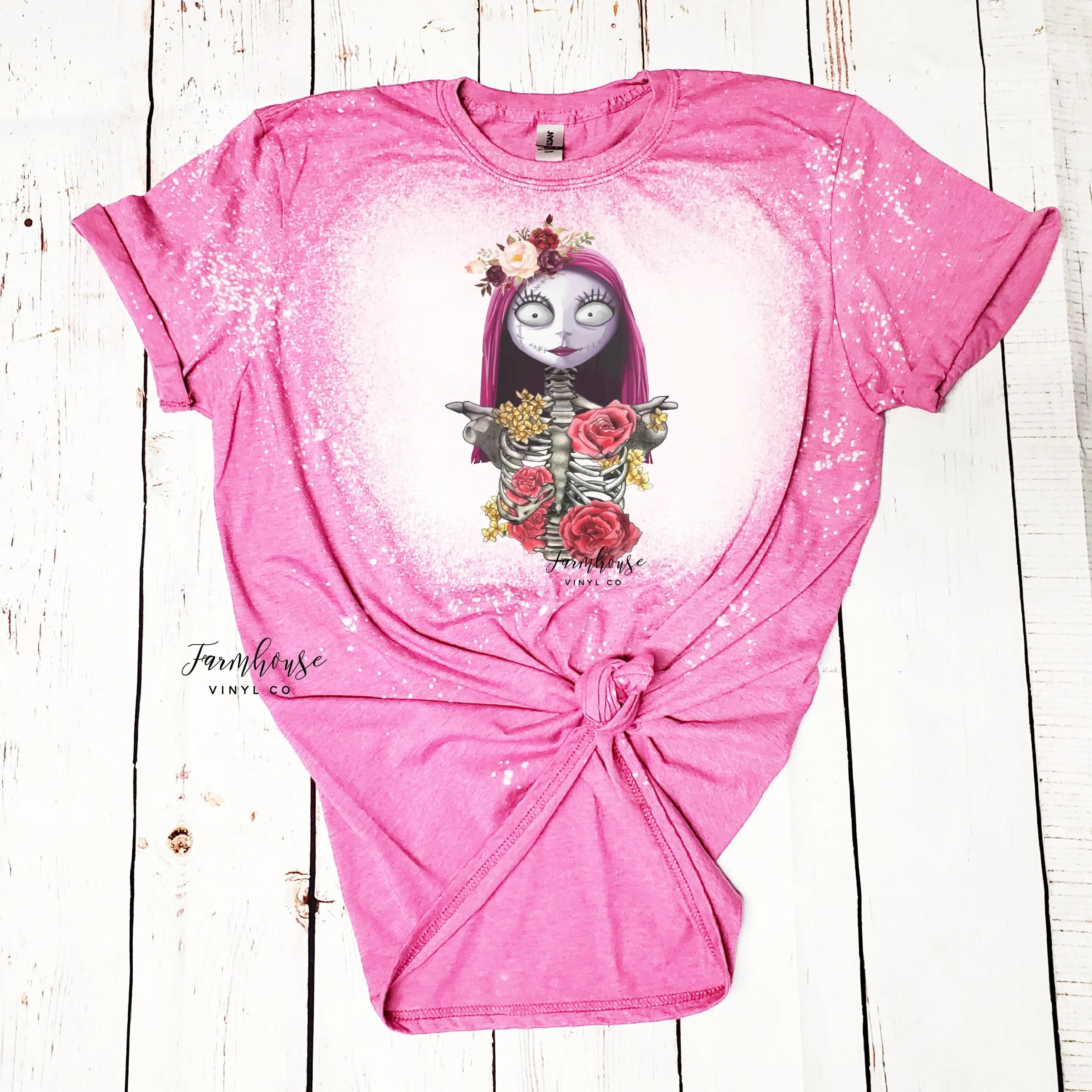 Sally Floral Skeleton Shirt