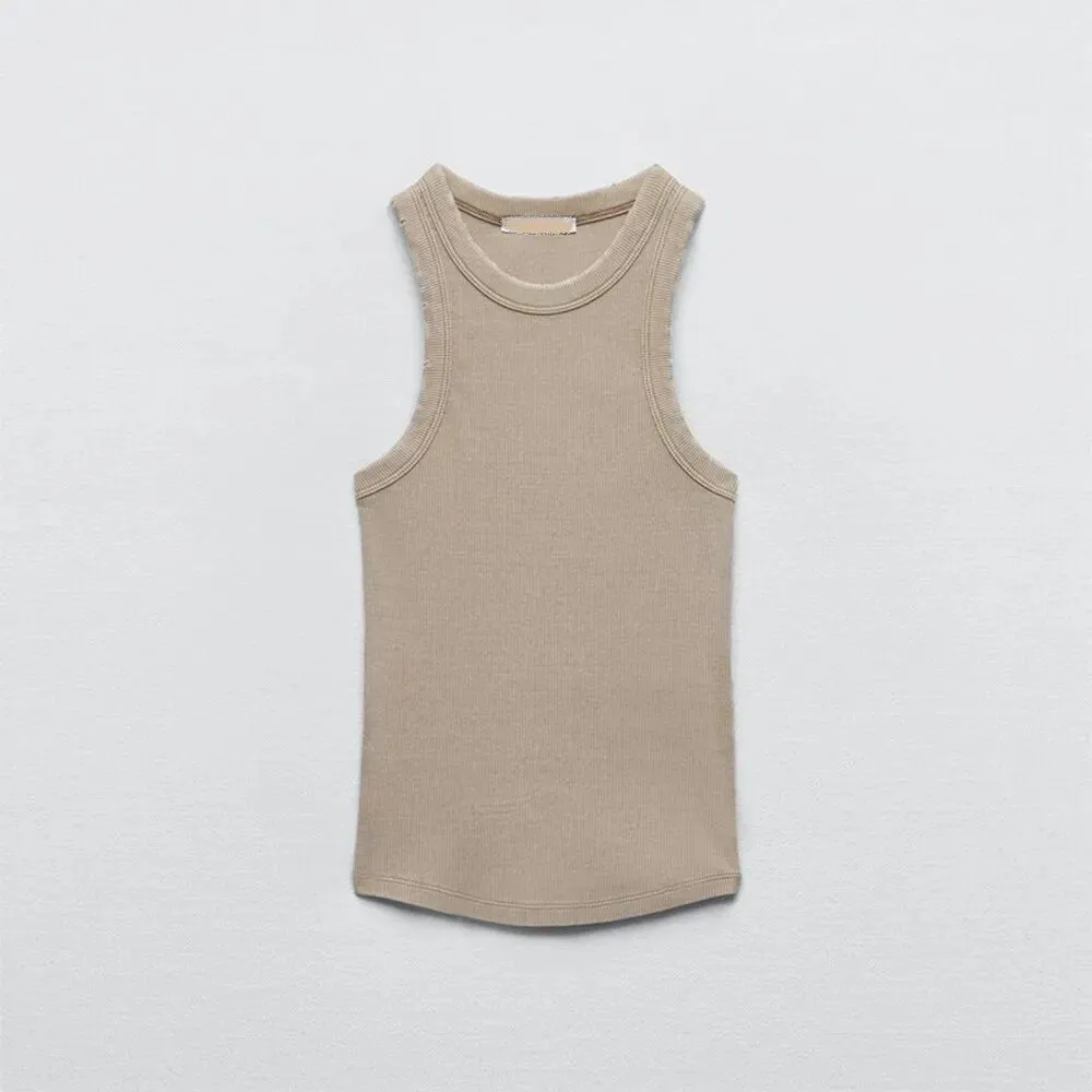 Simple Retro Workwear Women's Tank Top
