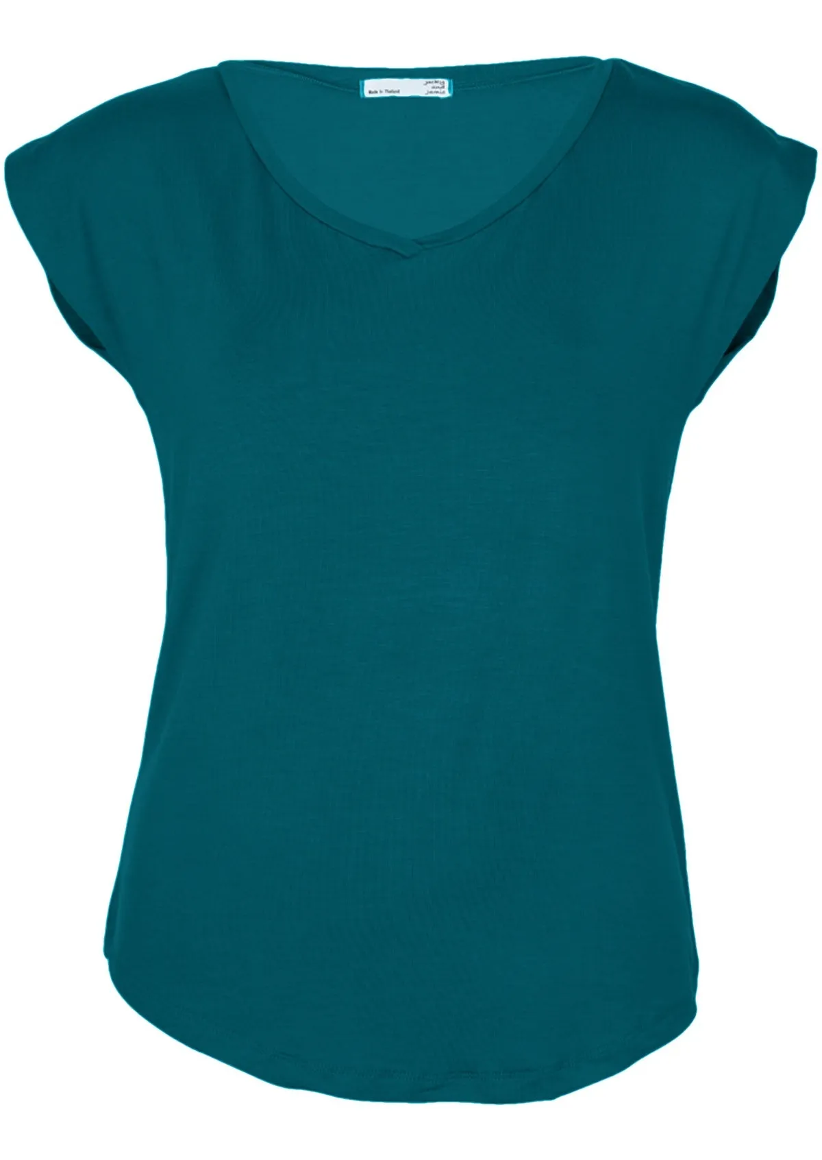 Simple Top V-neck Teal