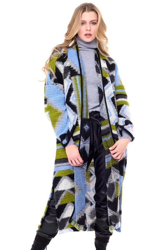 Snow Storm Long Cardigan