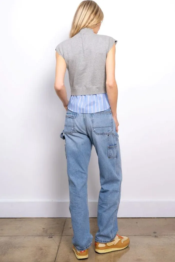 Sutton Shirt Tail Turtleneck Sweater