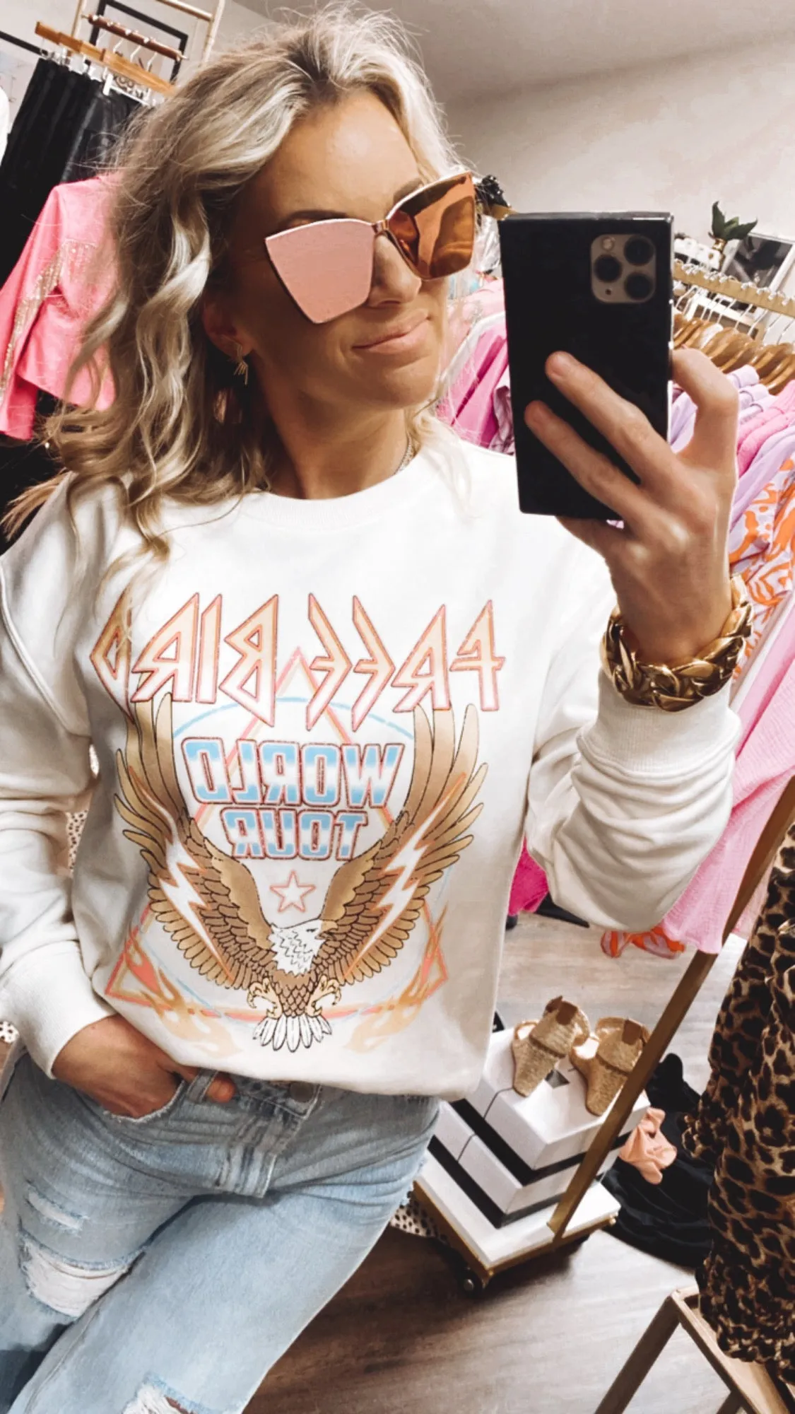 The Free Bird Sweatshirt in Ivory
