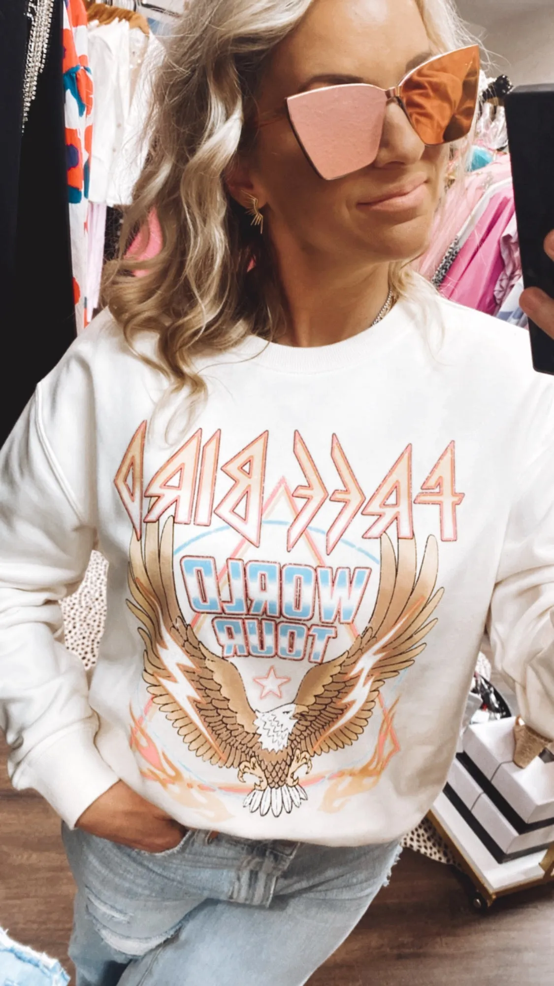 The Free Bird Sweatshirt in Ivory