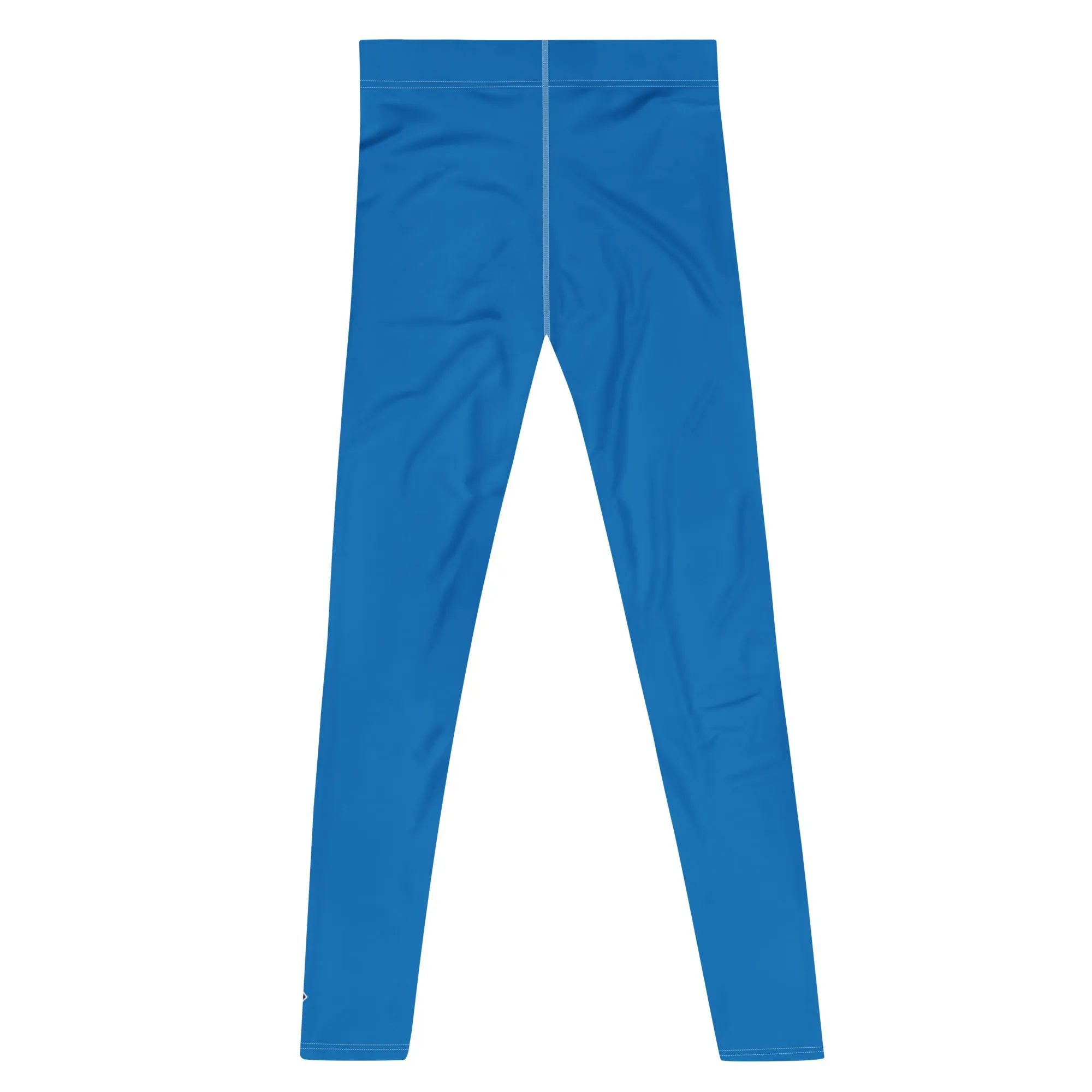 Versatile Style: Men's Solid Color Workout Leggings - Azul
